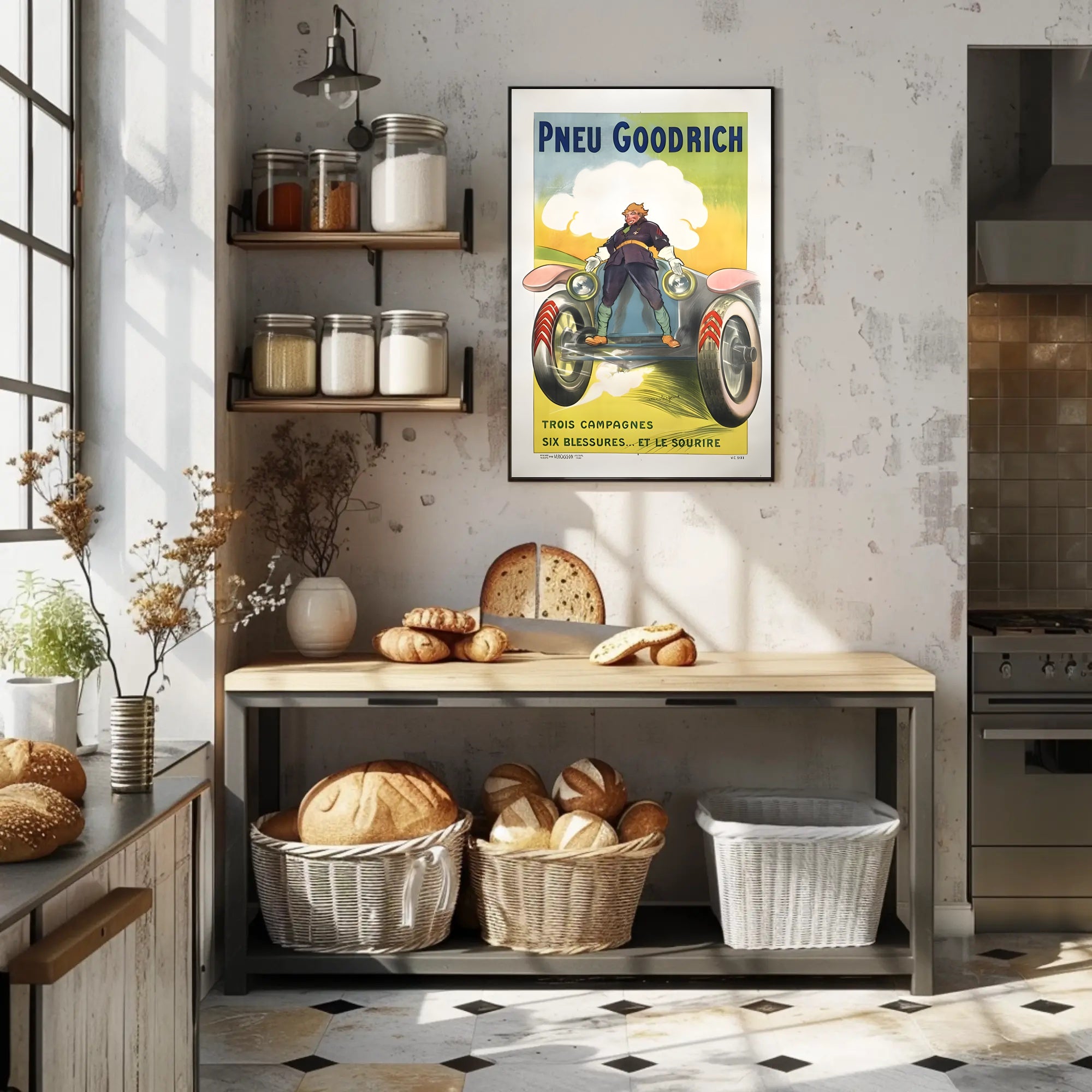 Pneu Goodrich Advertisement Poster