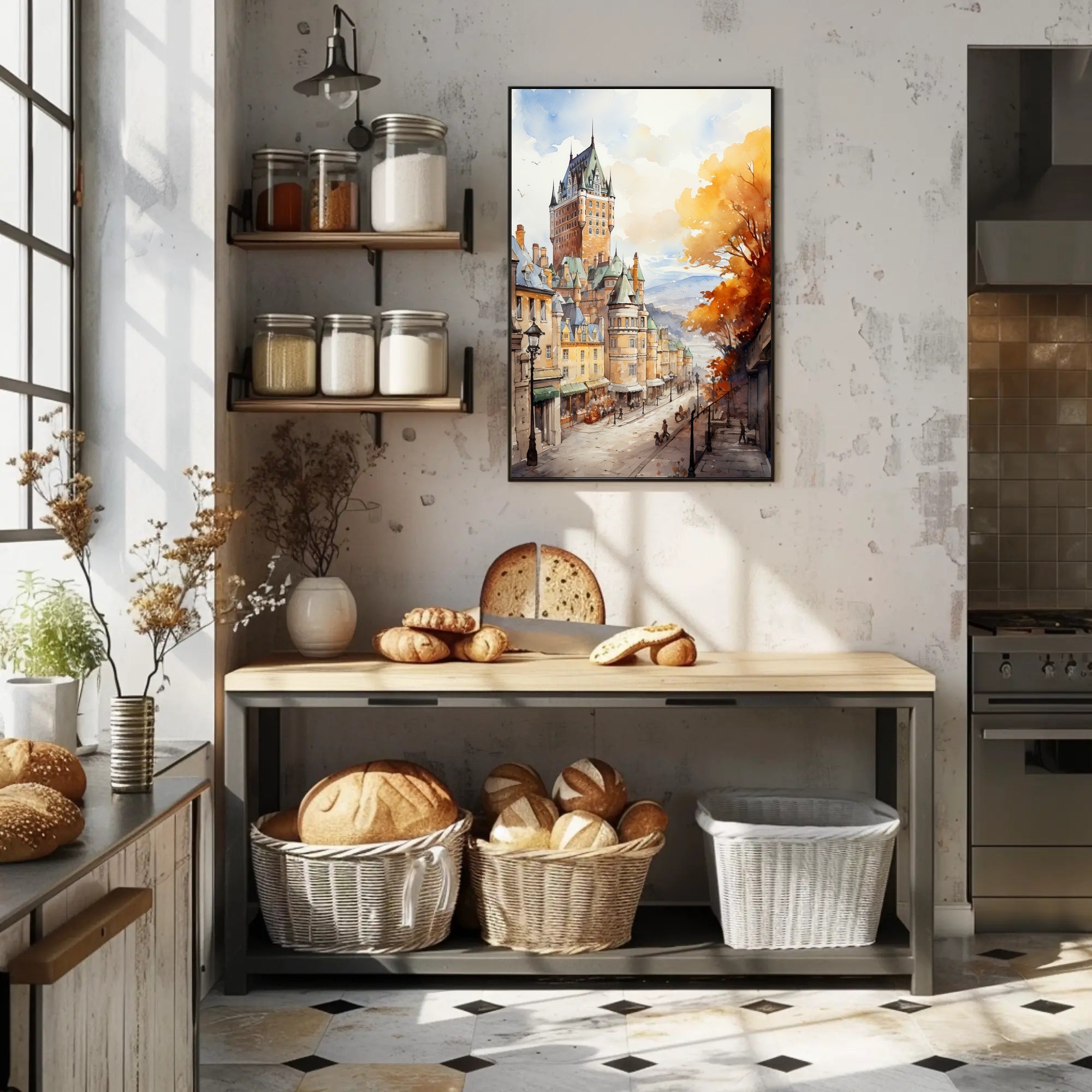 Autumn In A Historic City Poster