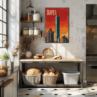 Taipei Skyline Poster