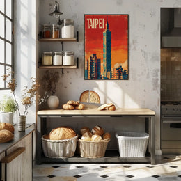 Taipei Skyline Poster