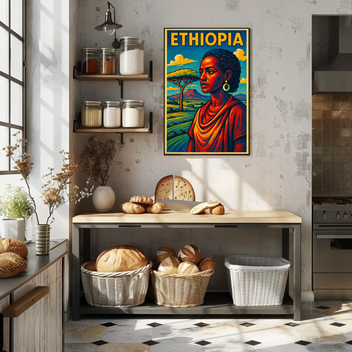 Ethiopia A Vibrant Tribute Poster
