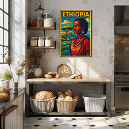 Ethiopia A Vibrant Tribute Poster