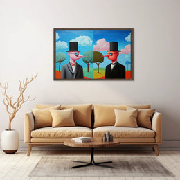 Surrealistic Duo in Dreamscape Abstract or Artistic Poster