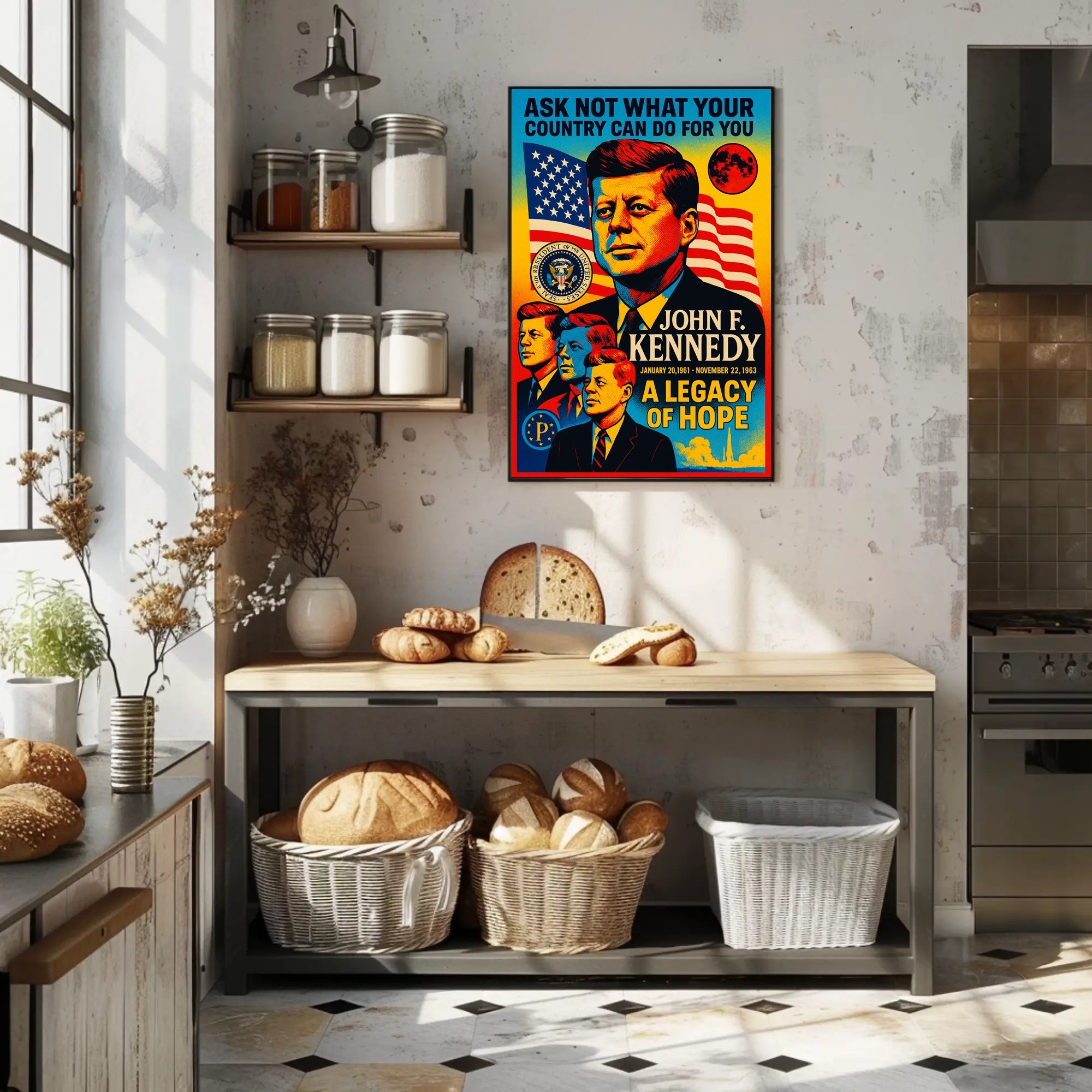 John F. Kennedy A Legacy of Hope Poster PosterGoat