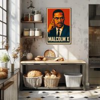 Malcolm X Portrait Poster