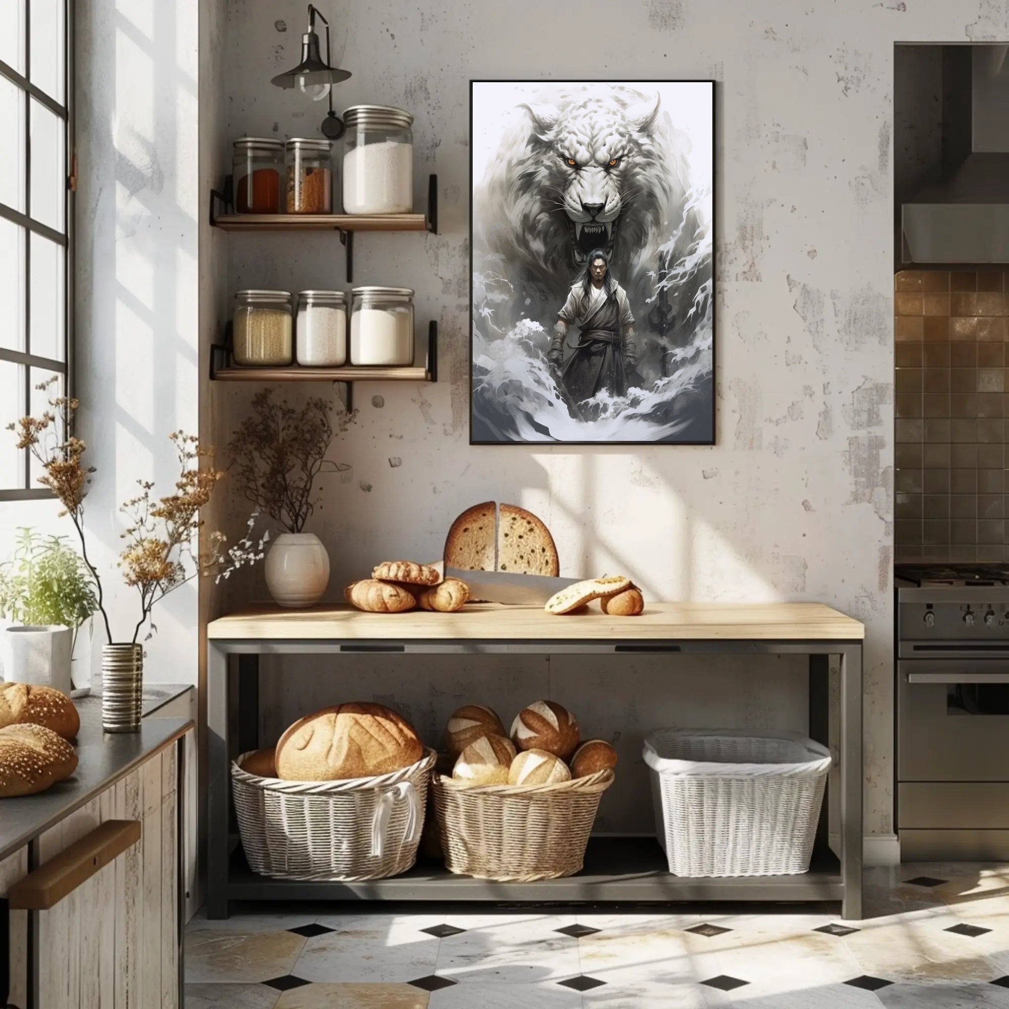 Warrior And The White Tiger Poster