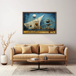 Surreal Dreamscape with Celestial Elements Abstract or Artistic Poster