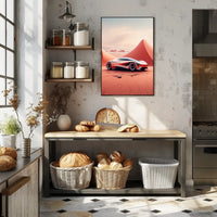 Futuristic Desert Ride Poster PosterGoat