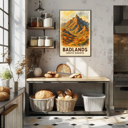 Badlands of South Dakota Poster