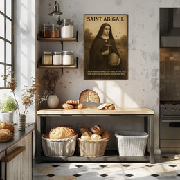 Saint Abigail Irish Abbess Poster