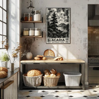 Acadia National Park Vintage Travel Lovers Poster