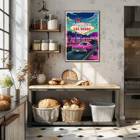Retro Las Vegas Welcome Poster
