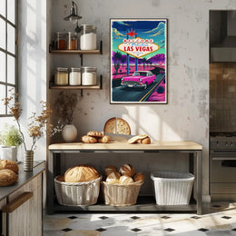 Retro Las Vegas Welcome Poster