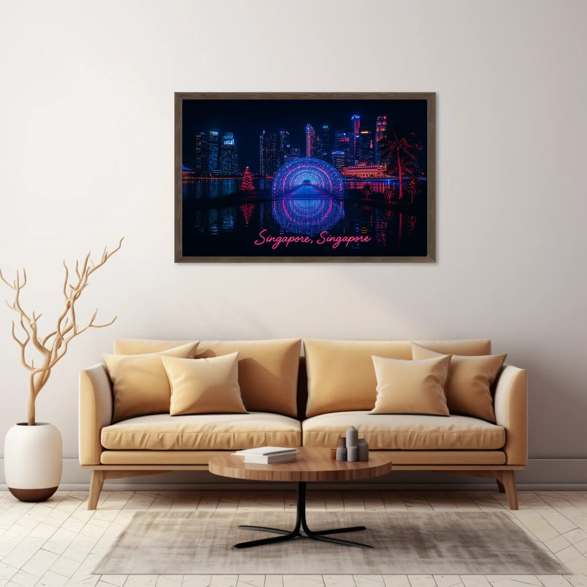 Neon Nights in Singapore Poster