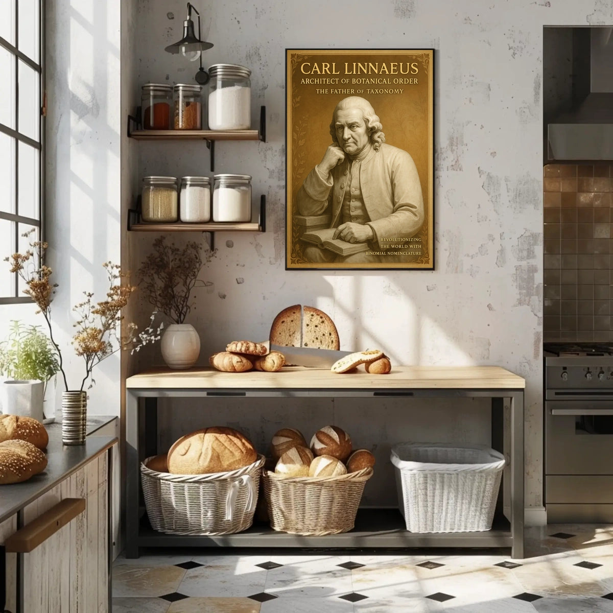 Carl Linnaeus Architect of Botanical Order Poster