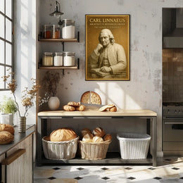 Carl Linnaeus Architect of Botanical Order Poster