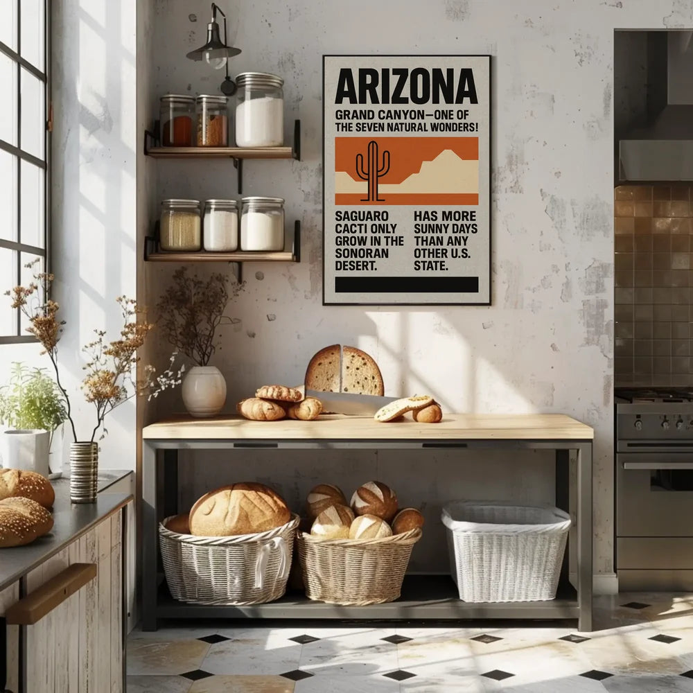 Explore Arizona's Natural Wonders Vintage Travel Poster