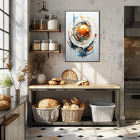 Abstract Technological Sphere Abstract Poster