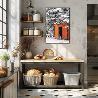 Winter Cabin Retreat Poster