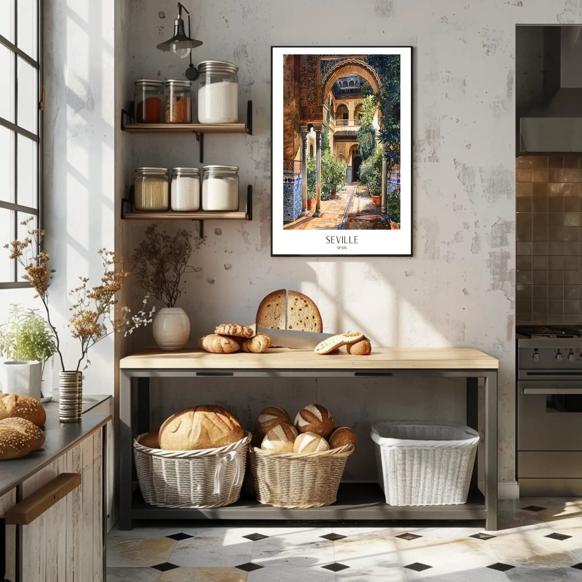 Seville Courtyard Poster