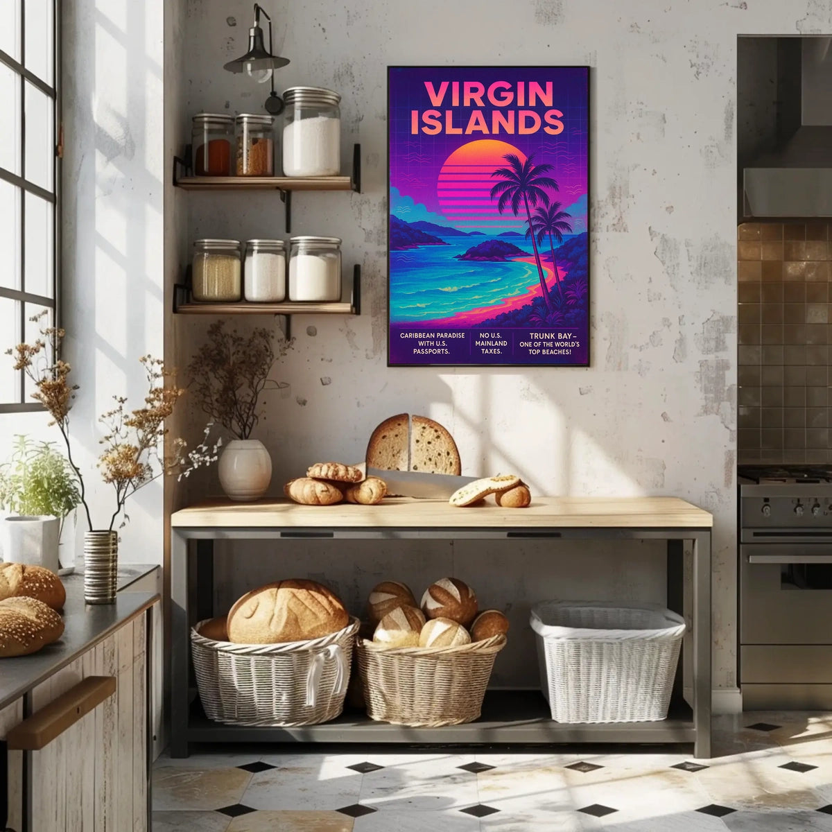 Virgin Islands Caribbean Paradise Poster