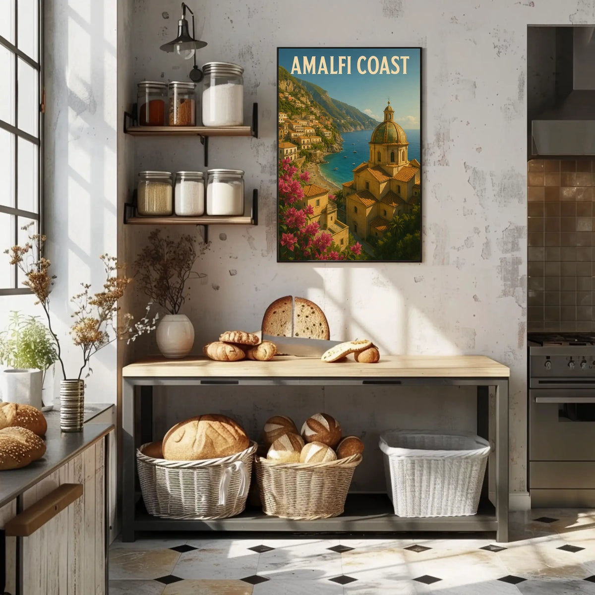 Amalfi Coast Poster Museum Quality Wall Art Print 18x24