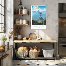 Rio de Janeiro Christ the Redeemer Travel Poster