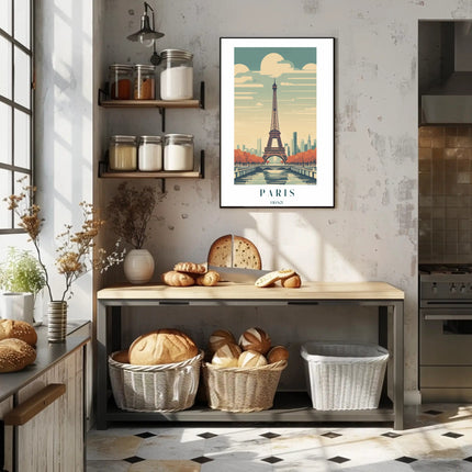 Eiffel Tower in Autumn Poster