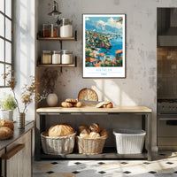 Scenic Antalya Coastal Cityscape Travel Poster