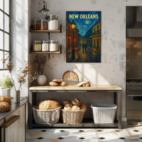 New Orleans Nightscape Poster