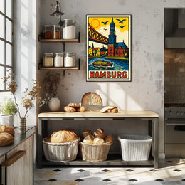 Hamburg A Vibrant Cityscape Poster