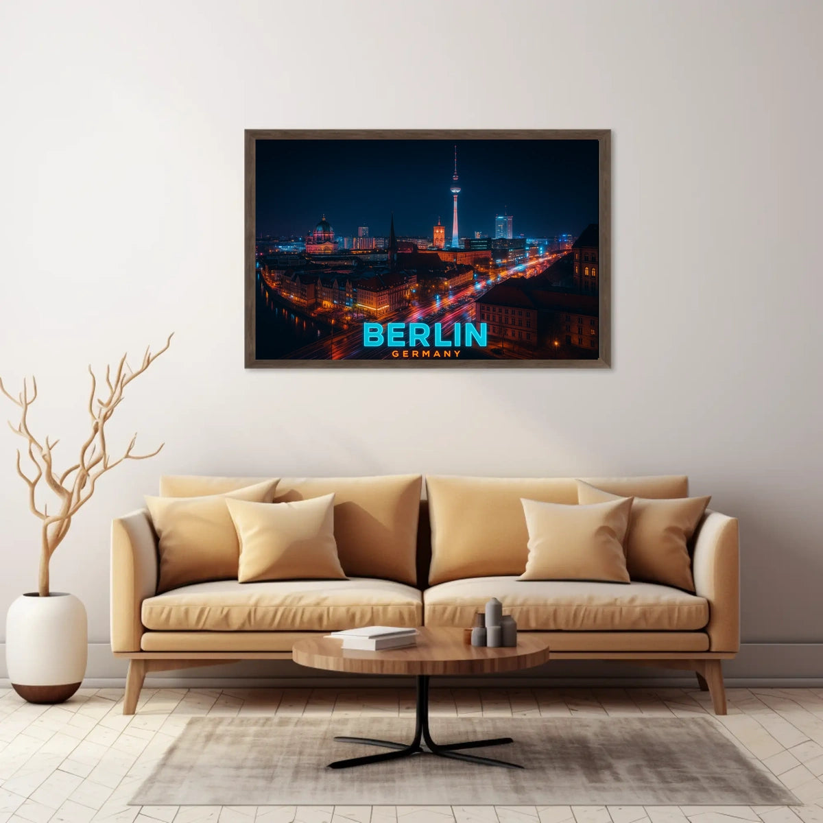 Berlin at Night Poster