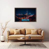 Berlin at Night Poster