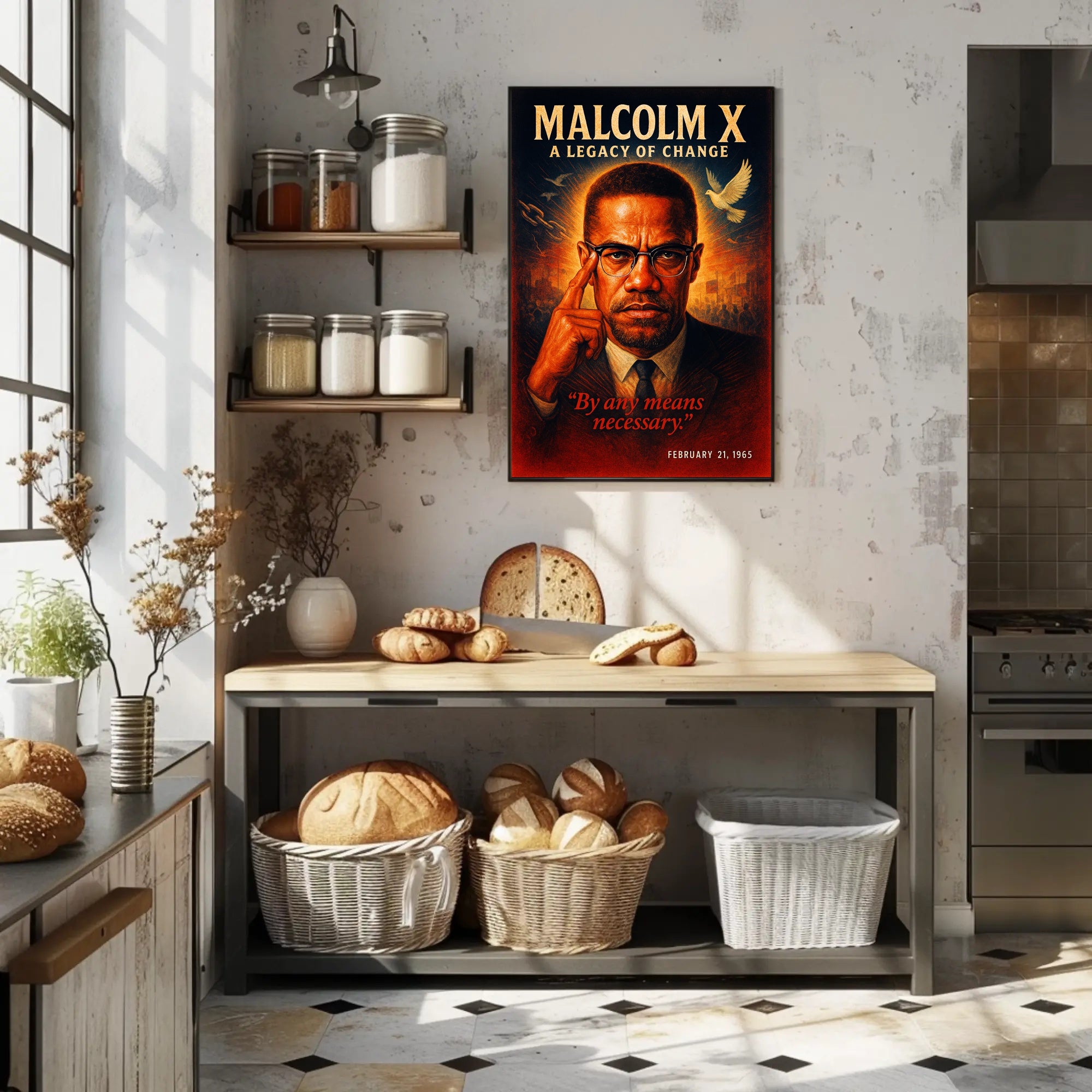 Malcolm X A Legacy of Change Poster PosterGoat
