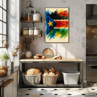 Vibrant Flag Art Poster