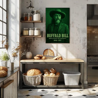 Buffalo Bill Bison Hunter Vintage Historical or Presidential Poster