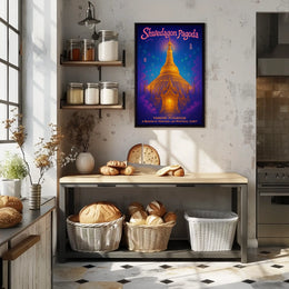 Shwedagon Pagoda A Mystical Landmark Poster
