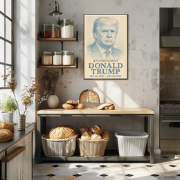 Trump Visionary Leader New Era Line Art Poster