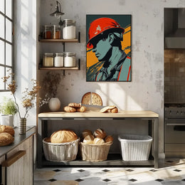 Vintage Cars and Architecture Art Poster