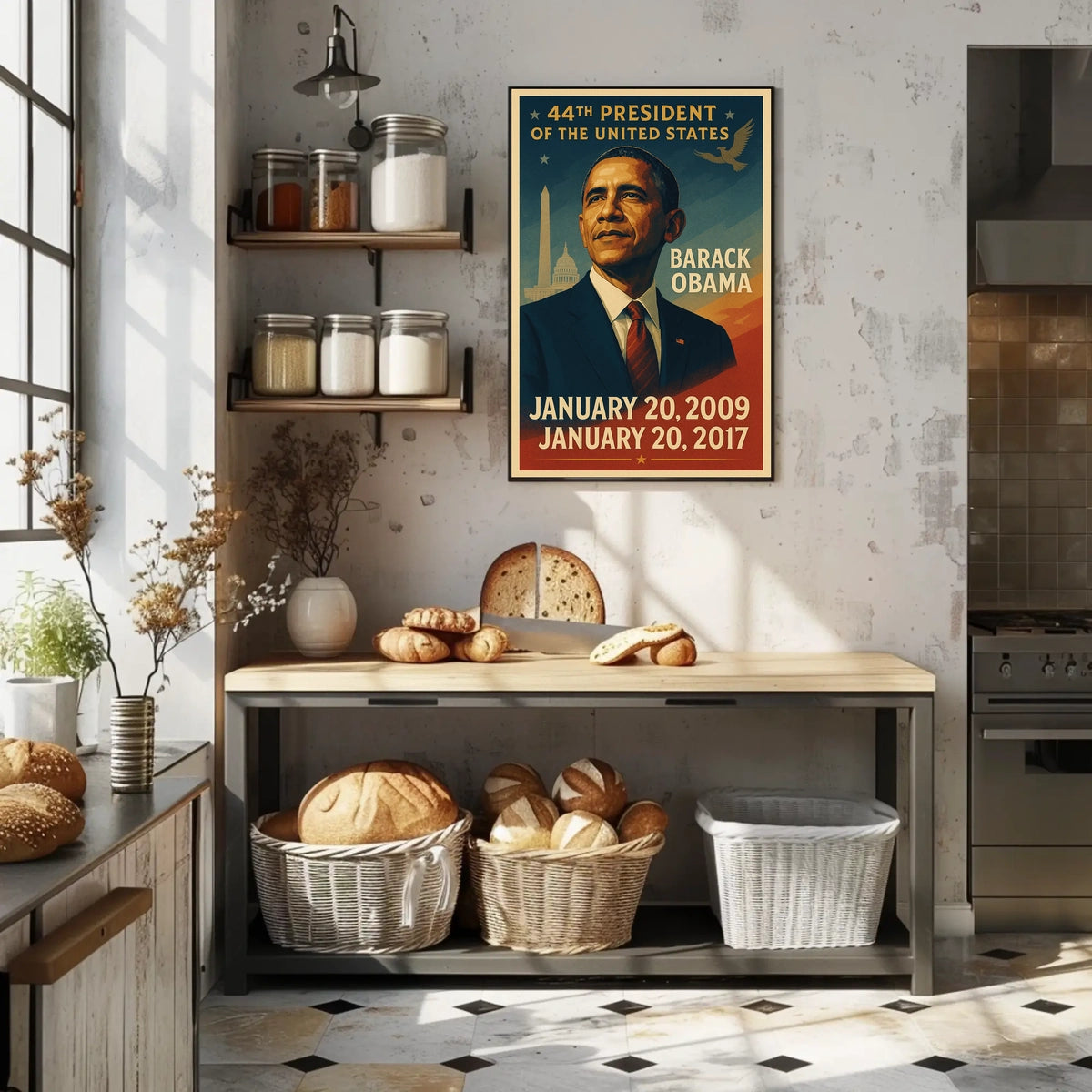 Barack Obama Inspirational Presidential Era Historical Poster
