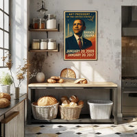 Barack Obama Inspirational Presidential Era Historical Poster