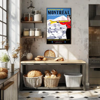 Wintertime in Montreal Poster