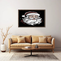 Jolly Santa Claus Illustration Poster