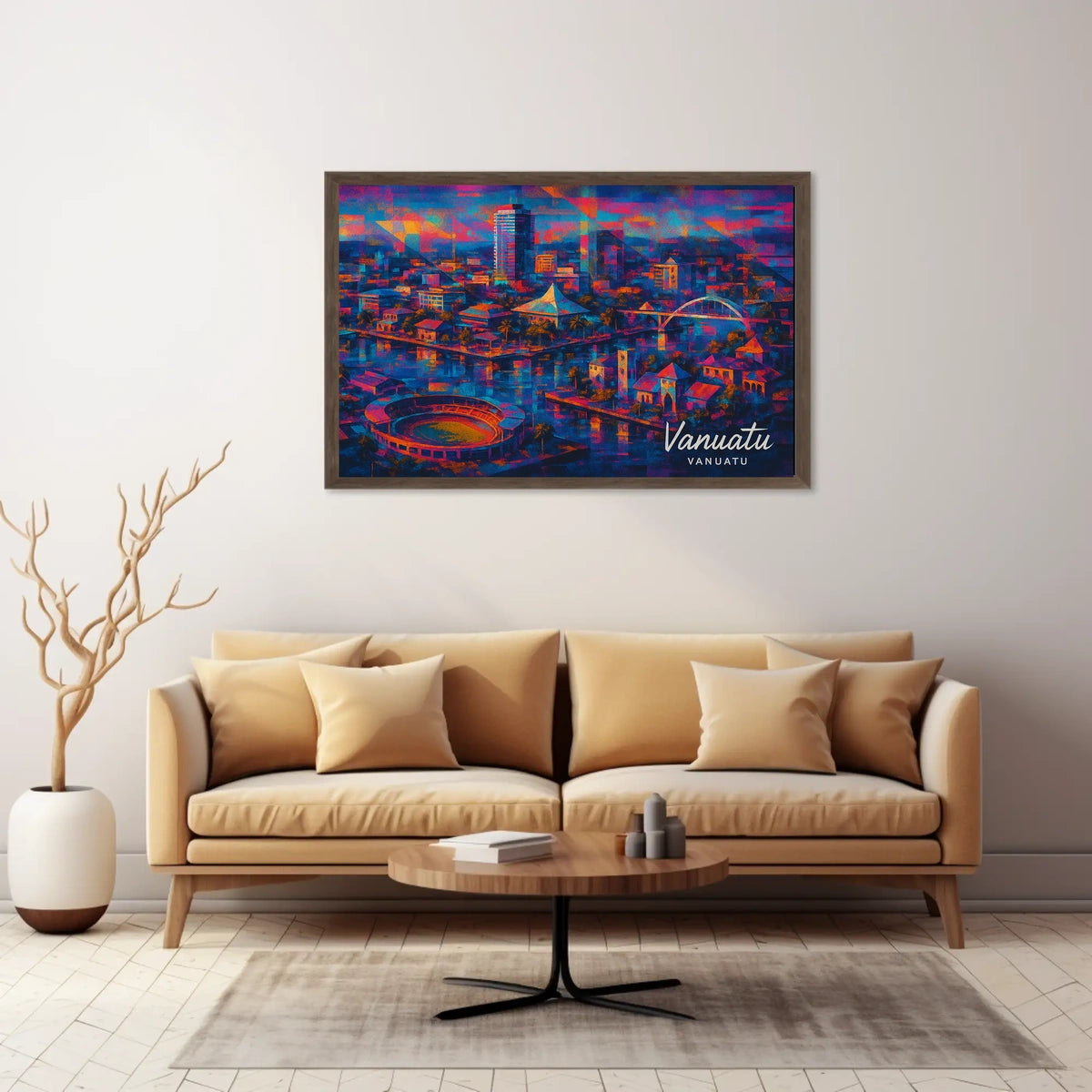 Vanuatu Cityscape Poster