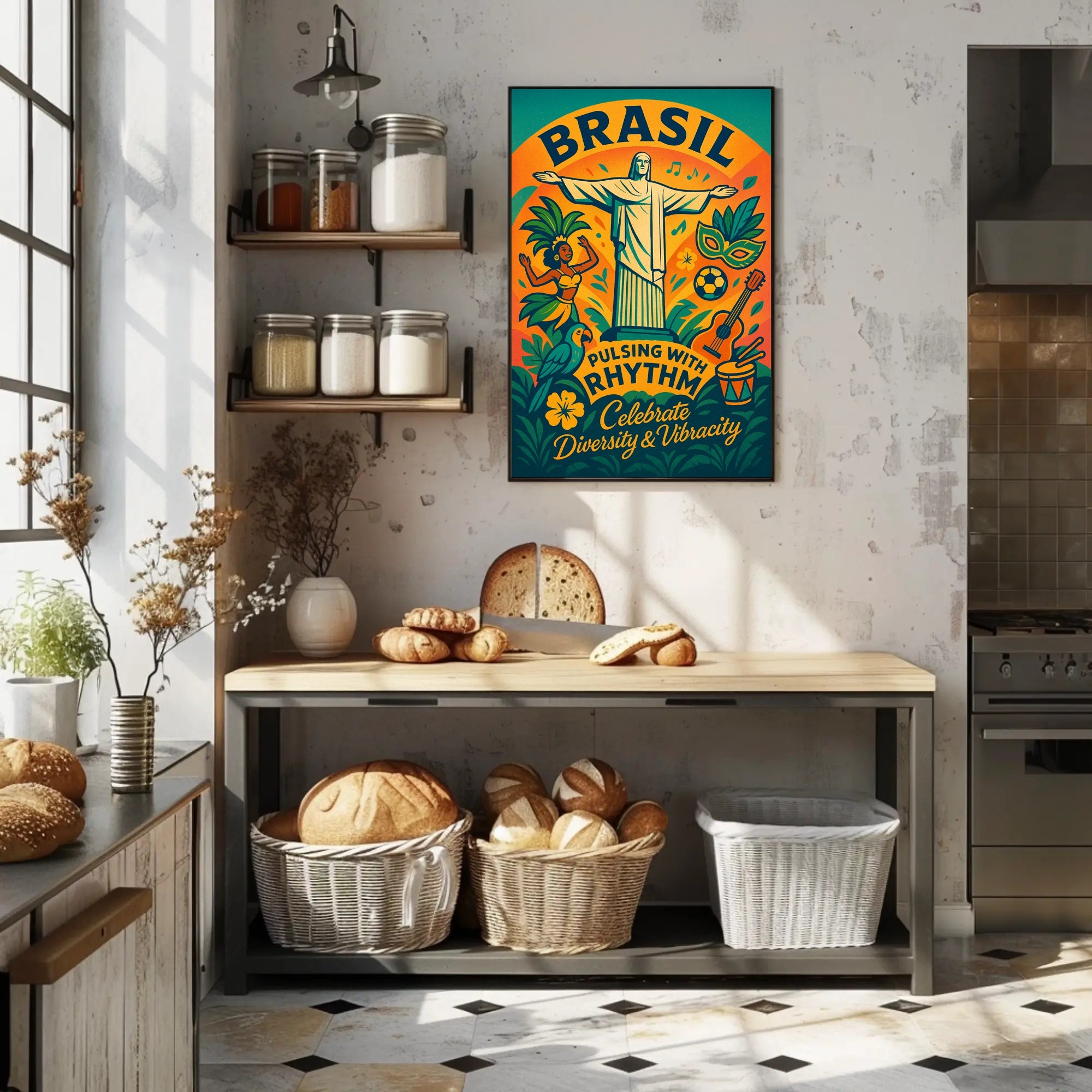 Celebrate Brazil's Vibrant Culture Poster