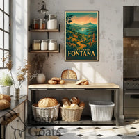 Fontana Vintage Travel Poster