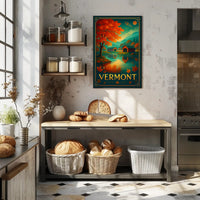 Vermont Autumn Landscape Wall Art Print