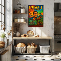 Louisville Kentucky Gateway Southern Cityscape Scenic Travel Wall Art Souvenir Poster