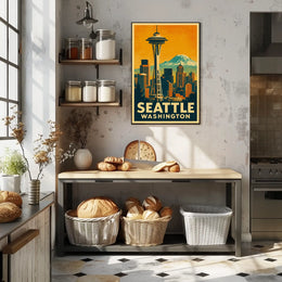 Seattle Skyline Poster