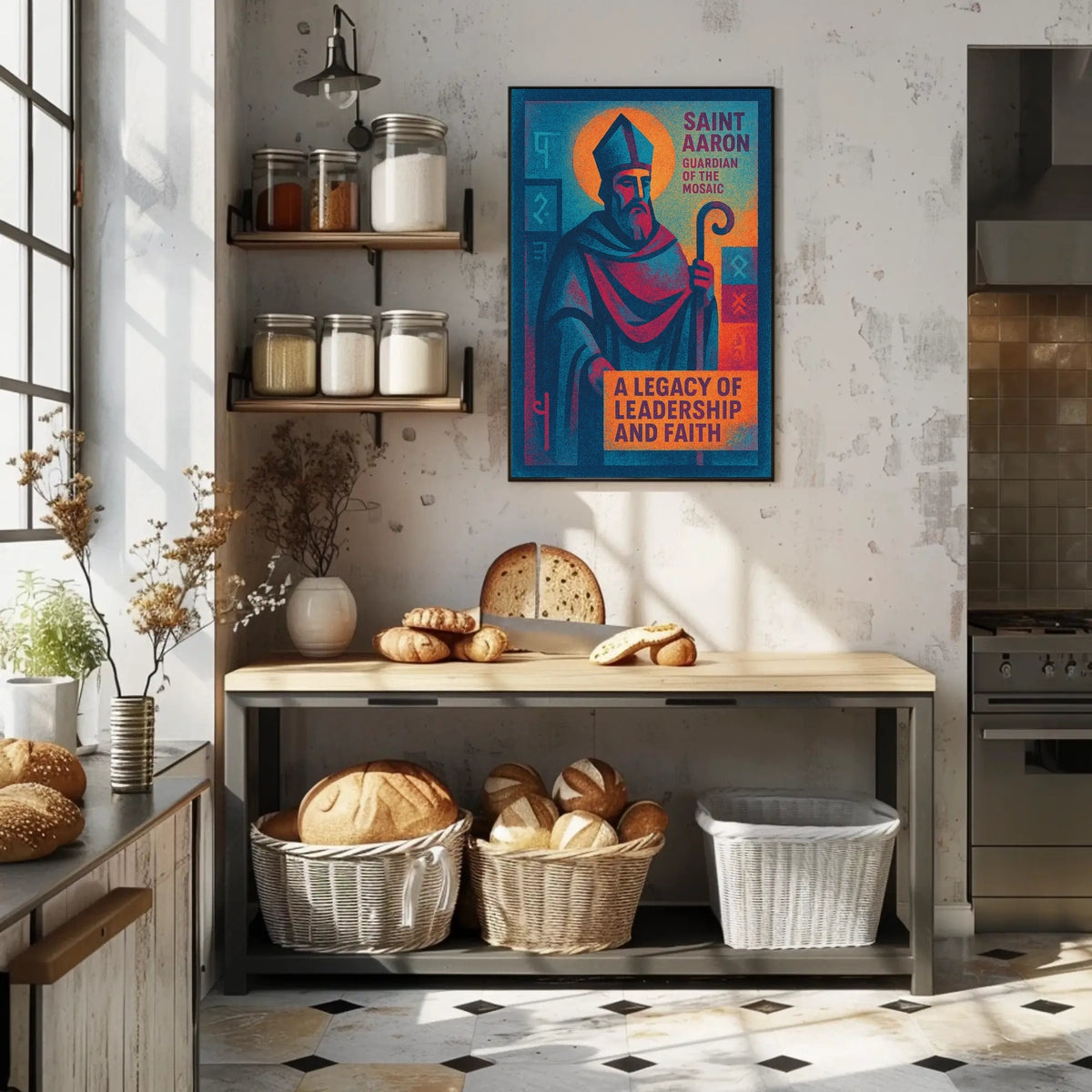 Saint Aaron Guardian Of The Mosaic Poster
